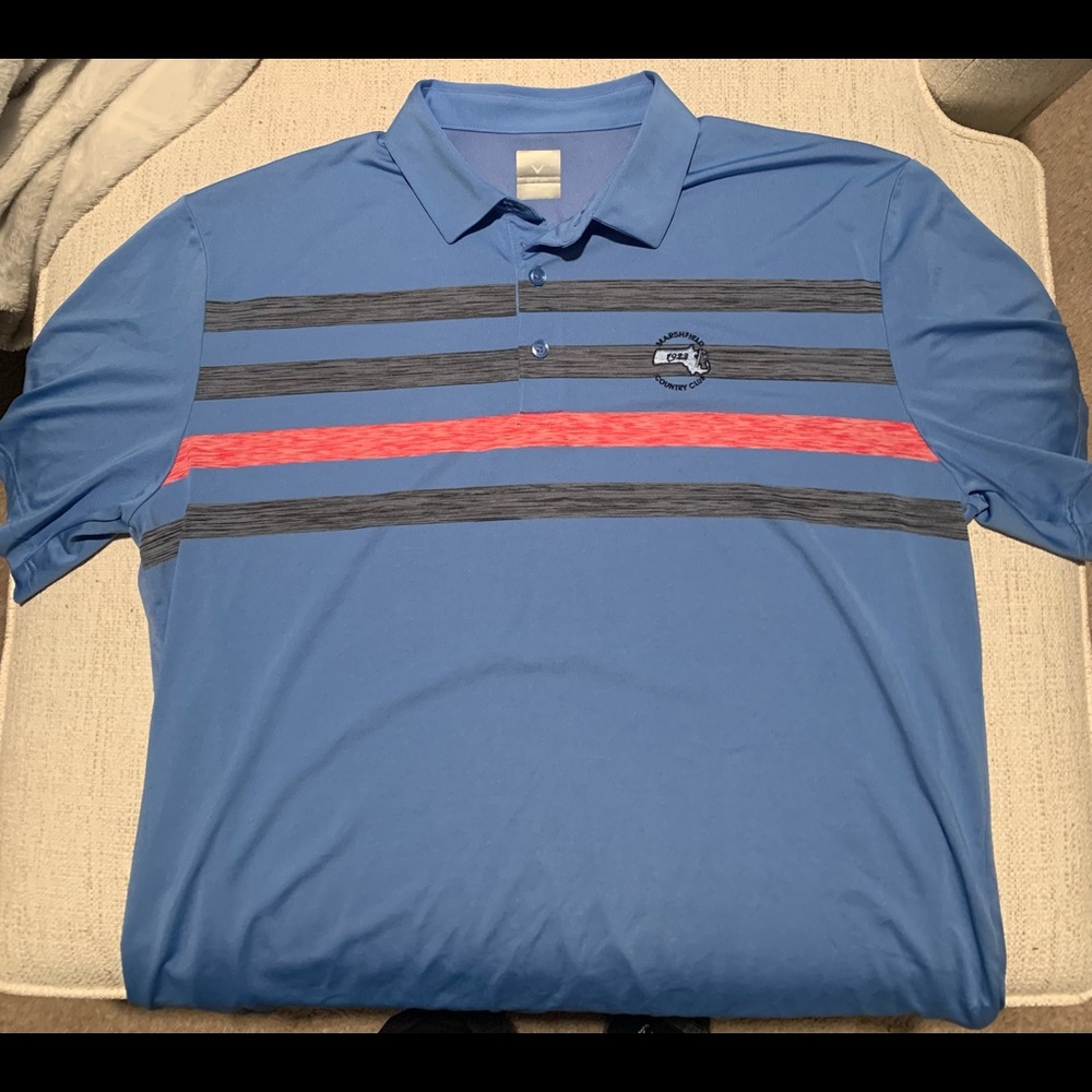 Callaway mens golf polo with Marshfield CC logo